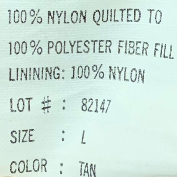 Tan Puffer Vest - Picture 6 of 6